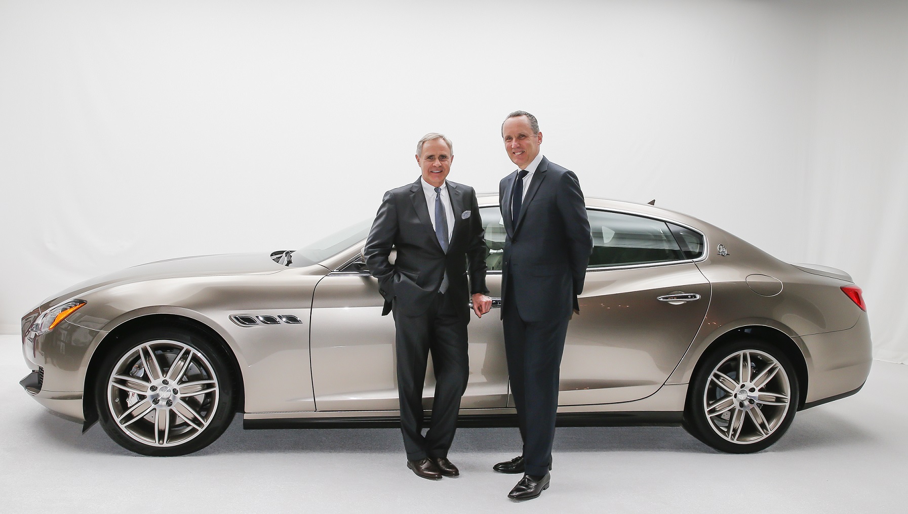LtoR_Harald J Wester, CEO of  Maserati, Ermenegildo Zegna, CEO of Ermenegildo Zegna Group