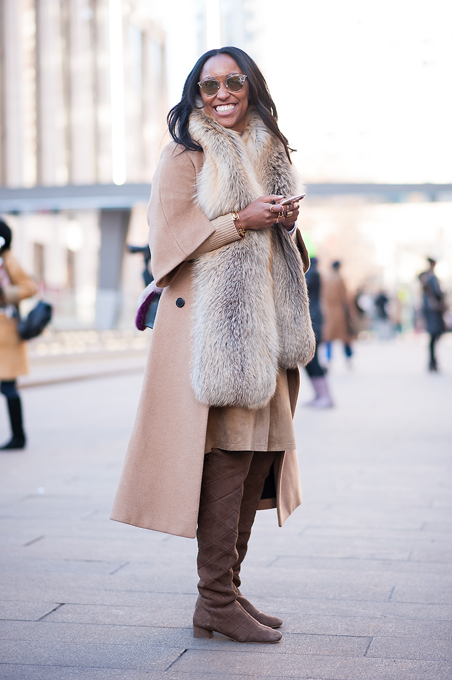 New York woman fashion Week Fall Winter 2015-16
Street Style
