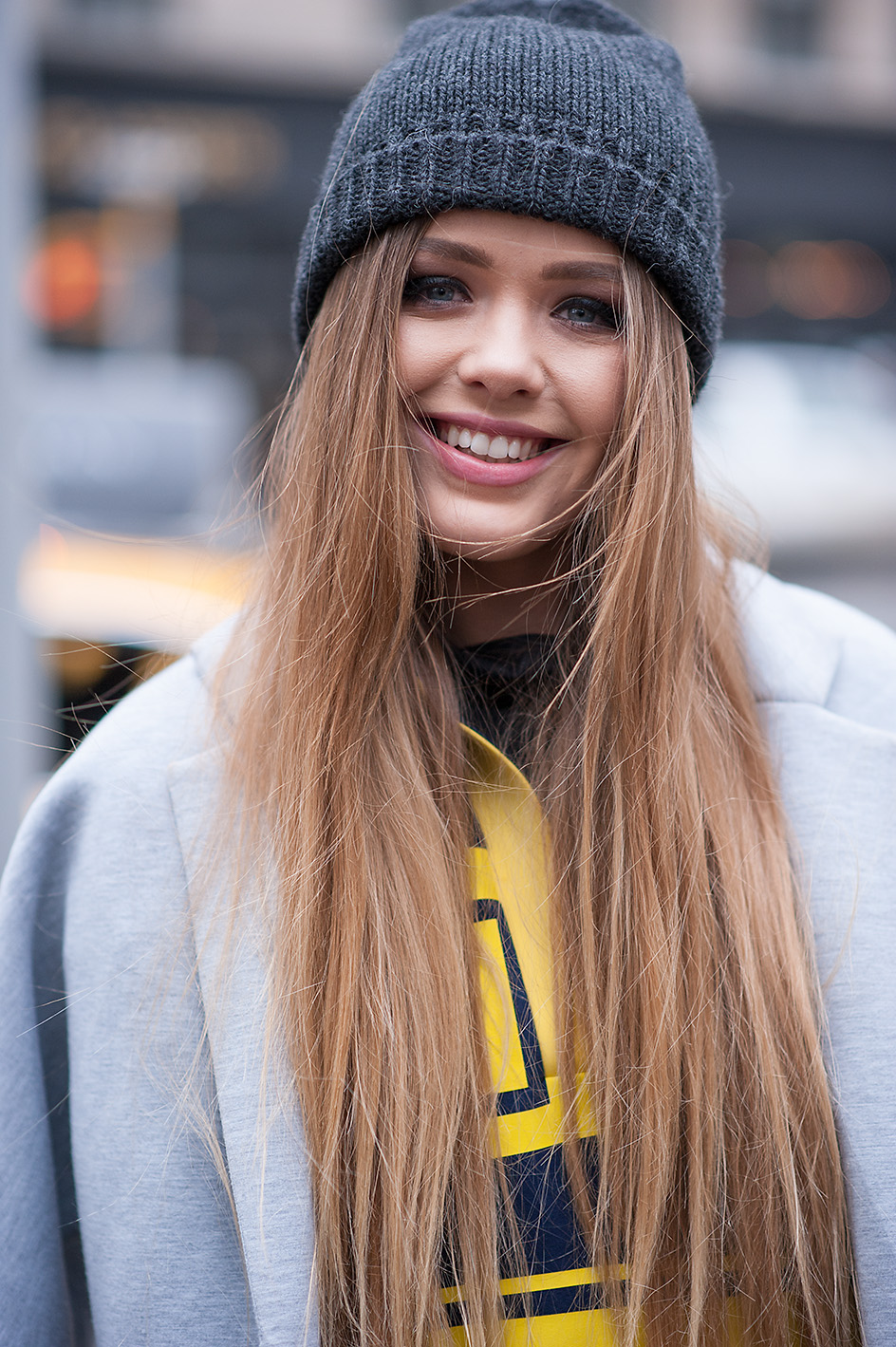 New York woman fashion Week Fall Winter 2015-16
In the picture: Kristina Bazan
