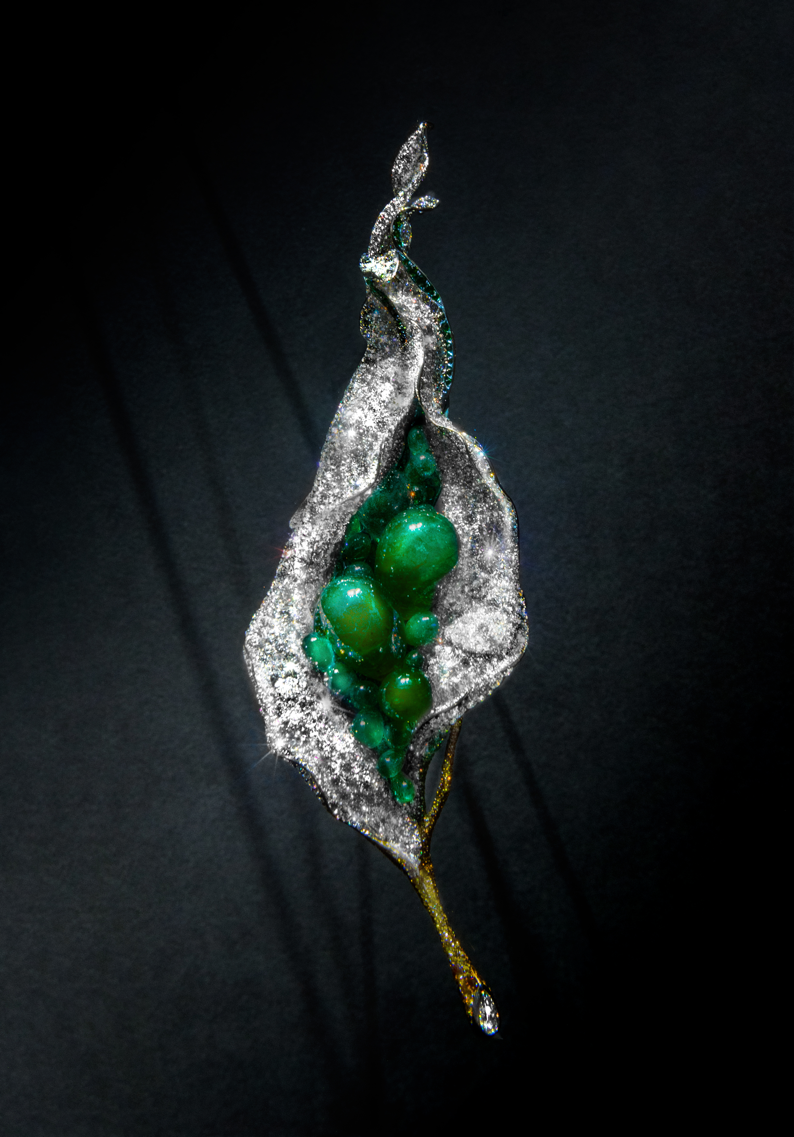 [Image] CINDY CHAO The Art Jewel Flower Bud Brooch