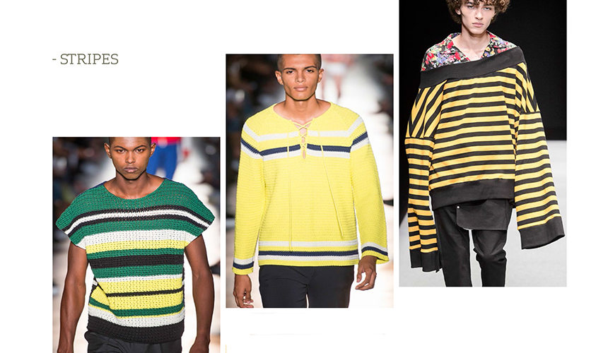 trend 122 - tendenza Stripes per Knitwear s/s 18